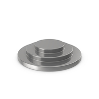 Basic Silver Circular Podium PNG & PSD Images