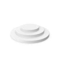 Basic White Circular Podium PNG & PSD Images