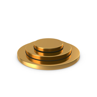 Gold Circular Podium PNG & PSD Images