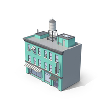 Blue Apartment Building PNG & PSD Images