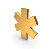 Annotation Note Asterisk Note  Icon Gold PNG & PSD Images