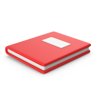 Red Cartoony Notebook PNG & PSD Images