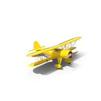 Coastal Biplane YMF 5 Yellow Simple Interrior PNG & PSD Images