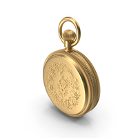 Gold Tiffany Pocket Watch Closed PNG & PSD Images