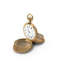 Gold Tiffany Pocket Watch Open PNG & PSD Images