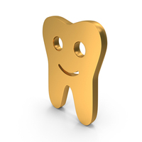 Gold Clean Teeth Dental Icon PNG & PSD Images