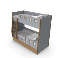 Grey Bunk Bed PNG & PSD Images