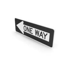 One Way Road Sign PNG & PSD Images