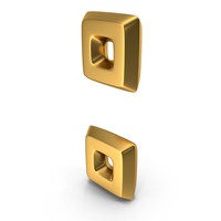 Gold Colon Outline Icon PNG & PSD Images