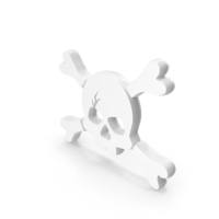 Skull With Crossed Bones Symbol PNG & PSD Images