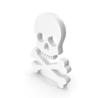 Skull With Crossed Bones Symbol PNG & PSD Images