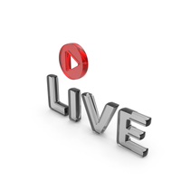 Glass Live Play Symbol PNG & PSD Images