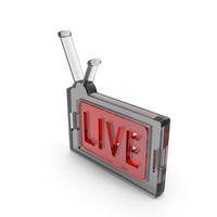 Glass Live TV Symbol PNG & PSD Images