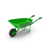 Wheel Barrow Green PNG & PSD Images