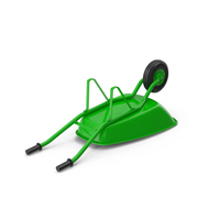 Wheelbarrow Green Inverted PNG & PSD Images