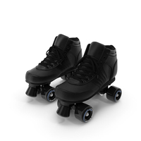 Black Quad Rollerskates PNG & PSD Images