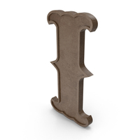 Western Style Letter I PNG & PSD Images