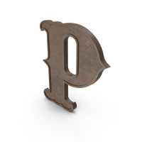 Western Style Letter P PNG & PSD Images