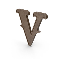 Western Style Letter V PNG & PSD Images
