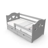 Children's Bed PNG & PSD Images