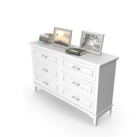 White Dresser PNG & PSD Images