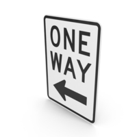 One Way Road Sign PNG & PSD Images