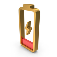 Battery Power Charge Near Empty Symbol PNG & PSD Images