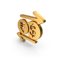 Currency Dollar Exchange With Rupee Icon PNG & PSD Images