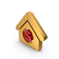 Dollar Home Money Icon PNG & PSD Images