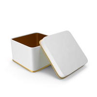 Open Tin White PNG & PSD Images