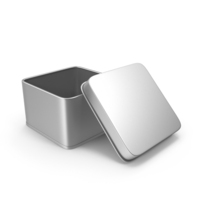 Open Tin Silver PNG & PSD Images