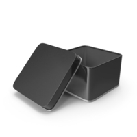 Open Tin Black PNG & PSD Images