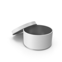 Open Tin White PNG & PSD Images