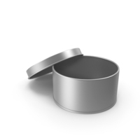 Open Tin Silver PNG & PSD Images