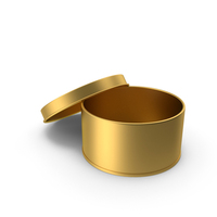 Open Tin Gold PNG & PSD Images