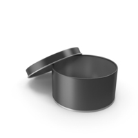 Open Tin Black PNG & PSD Images