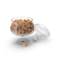 Pieces Of Brown Sugar In A Vase PNG & PSD Images