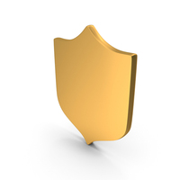 Gold Shield Icon PNG & PSD Images