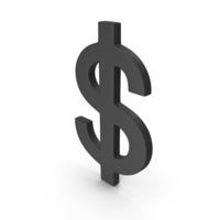 Black Dollar Symbol PNG & PSD Images