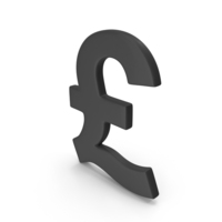 Black Pound Sterling Symbol PNG & PSD Images