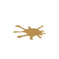 Gold Cartoon Splatter PNG & PSD Images
