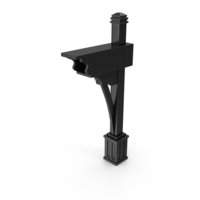 Black Mailbox Platform PNG & PSD Images