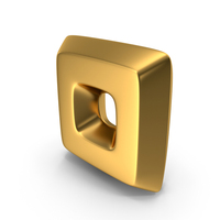 Gold Dot Outline Symbol PNG & PSD Images