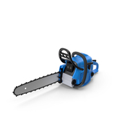 Blue Gasoline Chainsaw PNG & PSD Images