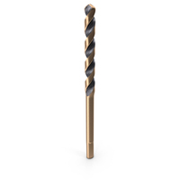 Gold Ferrous Drill Bit PNG & PSD Images