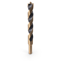 Gold Ferrous Pilot Point Drill Bit PNG & PSD Images