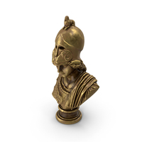 Head Sculpture Goddess Athena Bronze PNG & PSD Images