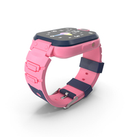 Kids Smart Activity Watch Pink PNG & PSD Images