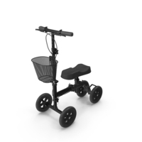 Knee Walker Scooter Black PNG & PSD Images