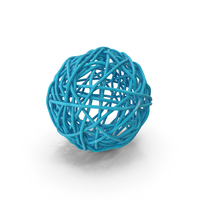 Rattan Twig Ball Blue PNG & PSD Images
